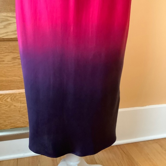 CAMI NYC Silk The Raven Dip Dye Slip Dress Size M - Picture 8 of 16